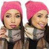 Fashionweek Dámska teplá čiapka s vlnou BEANIE KARR-5 Farba: Ružový, Veľkosť: Universal Fashionweek Dámska teplá čiapka s vlnou BEANIE KARR-5 Farba: Ružový, Veľkosť: Universal