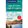 Lago di Como, Lago di Lugano (Kompass - 91) - turistická mapa Lago di Como, Lago di Lugano (Kompass - 91) - turistická mapa