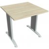Rokovací stôl Flex, 80x75,5x80 cm, agát/kov Hobis Rokovací stôl Flex, 80x75,5x80 cm, agát/kov Hobis