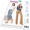 Strih Burda 6432 - Trojštvrťové nohavice, rovné nohavice s pukmi Strih Burda 6432 - Trojštvrťové nohavice, rovné nohavice s pukmi
