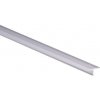 Cezar Profil AL prechodový 18mm elox Striebro 2,5 m
