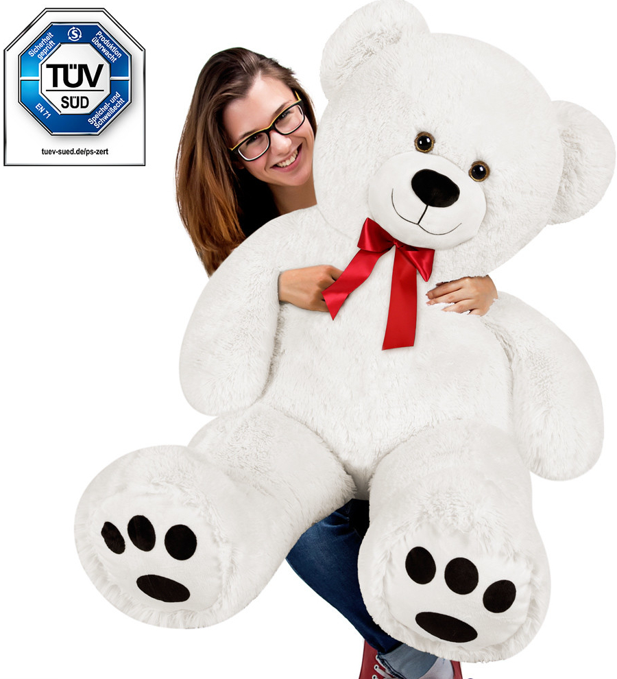 Jurhan & Co.KG Germany Veľký biely medveď XL 100 cm