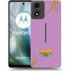 Picasee silikónový čierny obal pre Motorola Moto E14 - COONDA růžovka Picasee silikónový čierny obal pre Motorola Moto E14 - COONDA růžovka