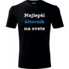 Čierne tričko Najlepší účtovník - darček pre účtovníka XL Čierne tričko Najlepší účtovník - darček pre účtovníka XL