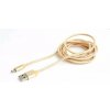 Gembird CCB-mUSB2B-AMBM-6-G Opletaný MicroUSB - USB 2.0, M/M, 1,8m, zlatý Gembird CCB-mUSB2B-AMBM-6-G Opletaný MicroUSB - USB 2.0, M/M, 1,8m, zlatý