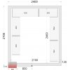 TEFCOLD Panely ke stavebnicovým boxům 120 mm | CR 240x270x220 WD TEFCOLD Panely ke stavebnicovým boxům 120 mm | CR 240x270x220 WD