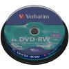 Verbatim DVD-RW 4,7GB 4x, 10ks Verbatim DVD-RW 4,7GB 4x, 10ks