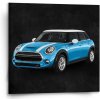 Sablio Obraz Mini sedan Čierne pozadie - 50x50 cm Sablio Obraz Mini sedan Čierne pozadie - 50x50 cm