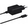 Samsung 45W Power Adapter + USB-C To USB-C Cable - EP-T4511XBEGEU - Black Samsung 45W Power Adapter + USB-C To USB-C Cable - EP-T4511XBEGEU - Black