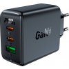 Nástenná nabíjačka Acefast A41, 2x USB-C + USB, GaN 65 W (čierna) Nástenná nabíjačka Acefast A41, 2x USB-C + USB, GaN 65 W (čierna)