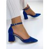 Dámske trblietavé modré sandále Arija - 39 Dámske trblietavé modré sandále Arija - 39