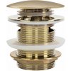 Rea Rea, univerzálna vaňová odtoková zátka typu Click-Clack 6cm, zlatá matná, REA-W2005 Rea Rea, univerzálna vaňová odtoková zátka typu Click-Clack 6cm, zlatá matná, REA-W2005