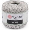 Bavlnená priadza háčkovacia Violet 50 g šedá holubia 1ks Bavlnená priadza háčkovacia Violet 50 g šedá holubia 1ks