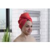 Rýchloschnúci turban na vlasy RENA červený Rýchloschnúci turban na vlasy RENA červený
