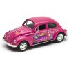 Welly Volkswagen Beetle model 1:34 růžový duhový Welly Volkswagen Beetle model 1:34 růžový duhový
