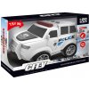 Auto policejné na zotrvačník s efektami biele 22,5 cm Auto policejné na zotrvačník s efektami biele 22,5 cm