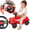 BIG set auto Next Bobby Car a interaktívny pretekársky volant so zvukmi 56230-8