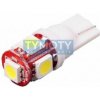 Žiarovka LED 6V 5W W2, 1x9, 5d číra 5xLED 5050, Autolamp