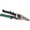 Nožnice na plech prevodové pravé 250 mm, zelená rukoväť, XL-TOOLS Nožnice na plech prevodové pravé 250 mm, zelená rukoväť, XL-TOOLS