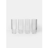 Ferm LIVING Poháre na long drink Ripple číre 4 x 300 ml