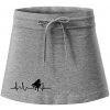 Piano ekg - krídlo - Športová sukne - two in one - XL ( Tmavosivý melír ) Piano ekg - krídlo - Športová sukne - two in one - XL ( Tmavosivý melír )