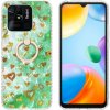 Ring Holder kryt AIRBAG na Xiaomi Redmi 10C – Zlaté srdce Ring Holder kryt AIRBAG na Xiaomi Redmi 10C – Zlaté srdce