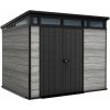 Záhradný domček Keter PENT Signature 9x7 Storm Grey, s podlahou Záhradný domček Keter PENT Signature 9x7 Storm Grey, s podlahou