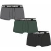 Urban Classics boxerky Boxer Shorts 3-Pack grey/darkgreen/black