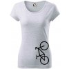 Bicykel na výšku - Dámske tričko Pure - XL ( Svetlosivý melír ) Bicykel na výšku - Dámske tričko Pure - XL ( Svetlosivý melír )