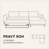 KT Dostupný Nábytok Sedačka PLAZA 330 x 220cm Orientácia rohu: Pravý roh, Úložný priestor: Bez úložného priestoru, Rozklad: + rozklad KT Dostupný Nábytok Sedačka PLAZA 330 x 220cm Orientácia rohu: Pravý roh, Úložný priestor: Bez úložného priestoru, Rozklad: + rozklad
