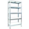 Kovový regál do domácnosti Biedrax 50 x 60 x 180 cm, pozinkovaný - 5 políc biele lamino 12mm Kovový regál do domácnosti Biedrax 50 x 60 x 180 cm, pozinkovaný - 5 políc biele lamino 12mm