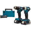 Makita súprava 18V vŕtačka + rázový uťahovák DDF487 + DTD157 2x2,0Ah DLX2423AJ Makita súprava 18V vŕtačka + rázový uťahovák DDF487 + DTD157 2x2,0Ah DLX2423AJ