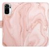 Púzdro iSaprio flip RoseGold Marble Xiaomi Redmi Note 10 / Note 10S