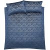 Modré obliečky na dvojlôžko 200x200 cm Art Deco Pearl - Catherine Lansfield Modré obliečky na dvojlôžko 200x200 cm Art Deco Pearl - Catherine Lansfield