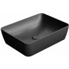 GSI - SAND/NUBES keramické umývadlo na dosku 50x38cm, čierna matná 903726 GSI - SAND/NUBES keramické umývadlo na dosku 50x38cm, čierna matná 903726