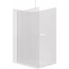 CERANO - Sprchová zástena Walk-in Onyx Top Round Ľ/P - 8 mm - guľatá vzpera - biela matná, ryhované sklo - 90x200 cm CERANO - Sprchová zástena Walk-in Onyx Top Round Ľ/P - 8 mm - guľatá vzpera - biela matná, ryhované sklo - 90x200 cm