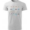 Očný lekár ikony - Tričko extra veľké (5-8XL) - 5XL ( Svetlosivý melír ) Očný lekár ikony - Tričko extra veľké (5-8XL) - 5XL ( Svetlosivý melír )