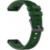 eses Silikónový remienok pre Garmin - Tmavo zelený, QuickFit 20 mm eses Silikónový remienok pre Garmin - Tmavo zelený, QuickFit 20 mm