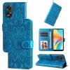 Peňaženkové kožené puzdro Sunflower na Oppo A38 - Modrá Peňaženkové kožené puzdro Sunflower na Oppo A38 - Modrá