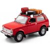 Lada Niva Off-road kovový model hračka na batérie svetla zvuk 1:24 Červená Lada Niva Off-road kovový model hračka na batérie svetla zvuk 1:24 Červená