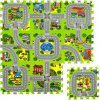 HRUBÉ PENOVÉ PUZZLE VEĽKÁ PODLOŽKA NA PODLAHU EDUKAČNÁ 90x90 ULICE MESTO HRUBÉ PENOVÉ PUZZLE VEĽKÁ PODLOŽKA NA PODLAHU EDUKAČNÁ 90x90 ULICE MESTO