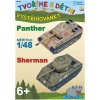 Papierový model - Panter Ausf.G a Sherman Papierový model - Panter Ausf.G a Sherman
