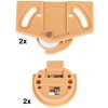 Walteco Montážna sada WS 12 pre 1 posuvné dvere, nosnosť 12 kg, béžová , 1040 Walteco Montážna sada WS 12 pre 1 posuvné dvere, nosnosť 12 kg, béžová , 1040