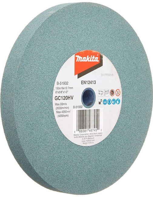 MAKITA GC120H B-51932 Brúsny kotúč 150x16x12.7 mm (veľmi mäkká väzba, jemná zrnitosť) pre GB602, GB602W