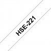Brother HSe-221, bužírka bílá / černá (9 mm) HSE221 Brother HSe-221, bužírka bílá / černá (9 mm) HSE221