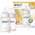 PP Fľaša AVENT 260 ml bez BPA 2 ks