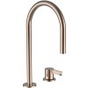Laufen Kartell umyvadlová dvouotvorová páková baterie s otočným výtokem 166 mm, bez automatické výpusti, PVD zlatorůžová H3113320822201 Laufen Kartell umyvadlová dvouotvorová páková baterie s otočným výtokem 166 mm, bez automatické výpusti, PVD zlatorůžová H3113320822201
