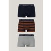 SPODNÁ BIELIZEŇ GANT RUGGER STRIPE TRUNK 3-PACK GB EVENING BLUE SPODNÁ BIELIZEŇ GANT RUGGER STRIPE TRUNK 3-PACK GB EVENING BLUE