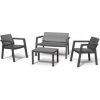 Keter Emily Patio Set se sedáky grafitová 247063 Keter Emily Patio Set se sedáky grafitová 247063