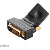 AKASA - úhlová redukce DVI-D na HDMI AK-CBHD16-BK AKASA - úhlová redukce DVI-D na HDMI AK-CBHD16-BK